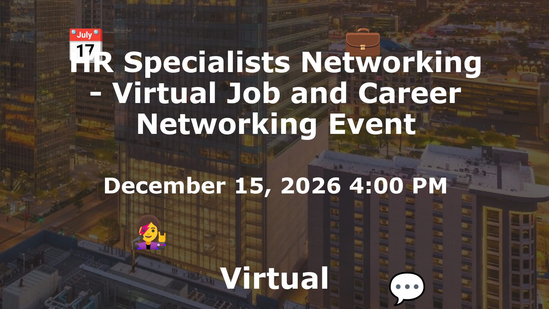 HR Specialists Networking - Virtual Job and Career Networking Event event image
